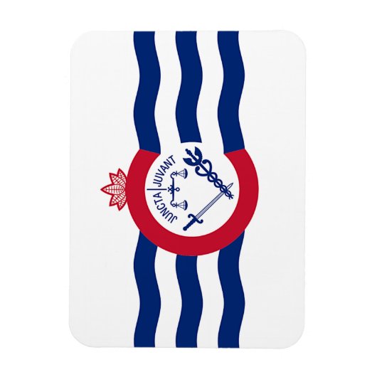 Flexibler Foto-Magnet mit Cincinnati-Flagge Magnet (Vertikal)