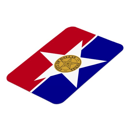 Flexibler Foto-Magnet mit Dallas-Flagge Magnet (Linke Seite)