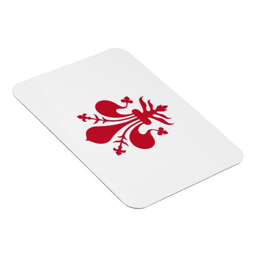 Flexibler Foto-Magnet mit der Fahne von Florenz Magnet (Rechte Seite)