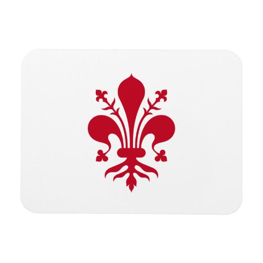 Flexibler Foto-Magnet mit der Fahne von Florenz Magnet (Horizontal)