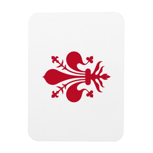 Flexibler Foto-Magnet mit der Fahne von Florenz Magnet (Vertikal)