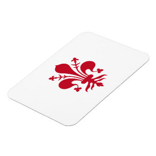 Flexibler Foto-Magnet mit der Fahne von Florenz Magnet