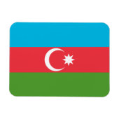 Flexibler Foto-Magnet mit der Flagge Aserbaidschan Magnet (Horizontal)
