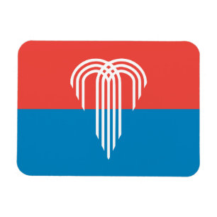 Flexibler Foto-Magnet mit der Flagge von Kansas Ci Magnet