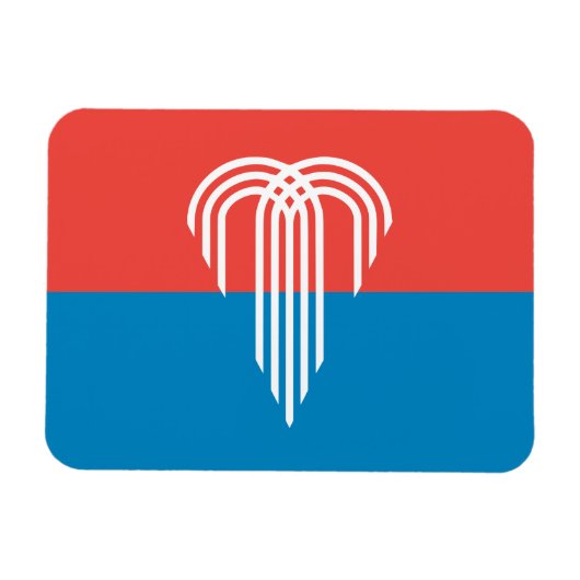 Flexibler Foto-Magnet mit der Flagge von Kansas Ci Magnet (Horizontal)