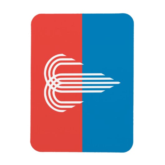 Flexibler Foto-Magnet mit der Flagge von Kansas Ci Magnet (Vertikal)