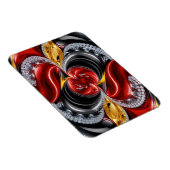 Flexibler Foto-Magnet mit deutschen Farben Magnet (Rechte Seite)