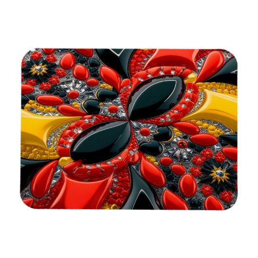 Flexibler Foto-Magnet mit Deutschland Colors Magnet (Horizontal)