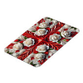 Flexibler Foto-Magnet mit englischer Rose Design Magnet (Linke Seite)