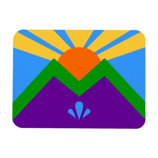 Flexibler Foto-Magnet mit Fahne von Manitou Spring Magnet (Horizontal)