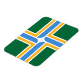 Flexibler Foto-Magnet mit Flagge von Portland Magnet (Linke Seite)