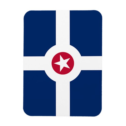 Flexibler Foto-Magnet mit Indianapolis-Flagge Magnet (Vertikal)