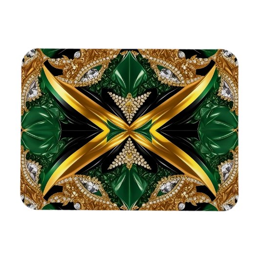 Flexibler Foto-Magnet mit jamaikanischen Farben Magnet (Horizontal)