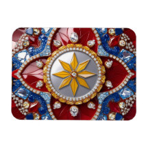 Flexibler Foto-Magnet mit Kolumbien-Farben