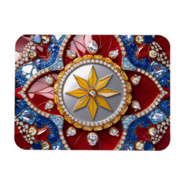 Flexibler Foto-Magnet mit Kolumbien-Farben Magnet