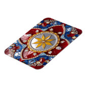 Flexibler Foto-Magnet mit Kolumbien-Farben Magnet (Linke Seite)