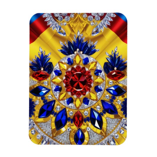 Flexibler Foto-Magnet mit rumänischen Farben Magnet (Vertikal)