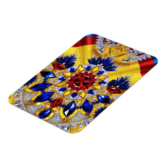 Flexibler Foto-Magnet mit rumänischen Farben Magnet (Linke Seite)