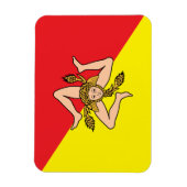 Flexibler Foto-Magnet mit Sizilienflagge Magnet (Vertikal)