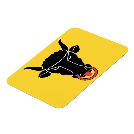 Flexibler Fotomagnet mit Flagge des Kantons Uri Magnet (Linke Seite)