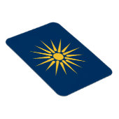 Flexibler Fotomagnet mit Flagge von Mazedonien Magnet (Rechte Seite)