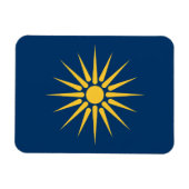Flexibler Fotomagnet mit Flagge von Mazedonien Magnet (Horizontal)