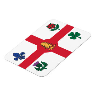 Flexibler Fotomagnet mit Flagge von Montreal Magnet