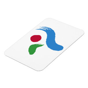 Flexibler Fotomagnet mit Flagge von Seoul Magnet