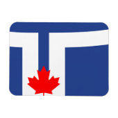Flexibler Fotomagnet mit Flagge von Toronto, Kanad Magnet (Horizontal)