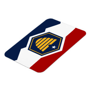 Flexibler Fotomagnet mit Flagge von Utah, USA Magnet