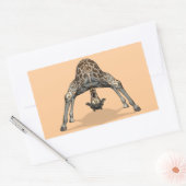 Flexibler Giraffe Rechteckiger Aufkleber (Umschlag)