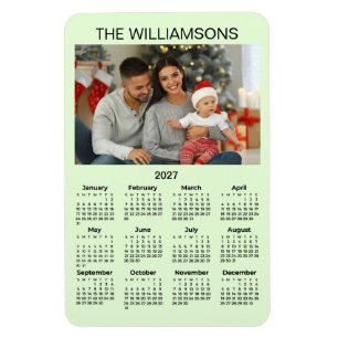 FLEXIBLER MAGNET 2027 Kalender Familienfoto Name