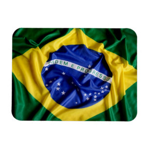 Flexibler Magnet der brasilianischen Flagge
