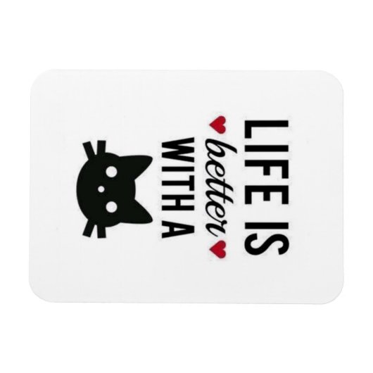 Flexibler Magnet, der sagt, dass das Leben mit ein Magnet (Horizontal)