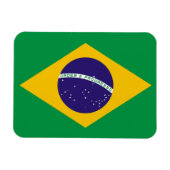 Flexibler Magnet-Patriotic with flag of Brazil Magnet (Horizontal)