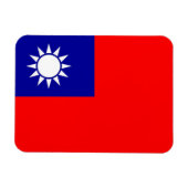 Flexibler Magnet-Patriotic with flag of Taiwan Magnet (Horizontal)