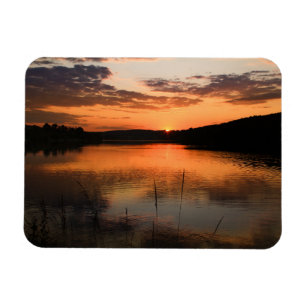 Flexibler Magnet Sonnenuntergang am Igelsbachsee