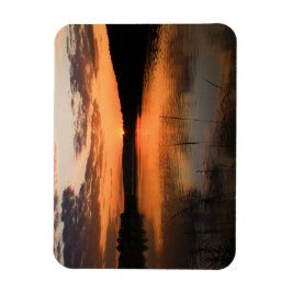 Flexibler Magnet Sonnenuntergang am Igelsbachsee