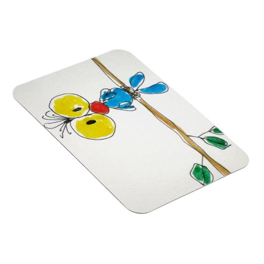 Flexibler Magnet „Vögelchen“. (Rechte Seite)