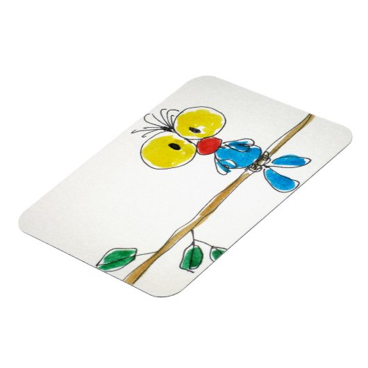 Flexibler Magnet „Vögelchen“. (Linke Seite)