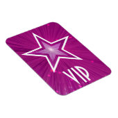 Flexibler rosa Star-Magnet "VIP" Magnet (Rechte Seite)