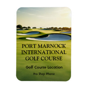 Flexibles Custom Golf Foto Magnet