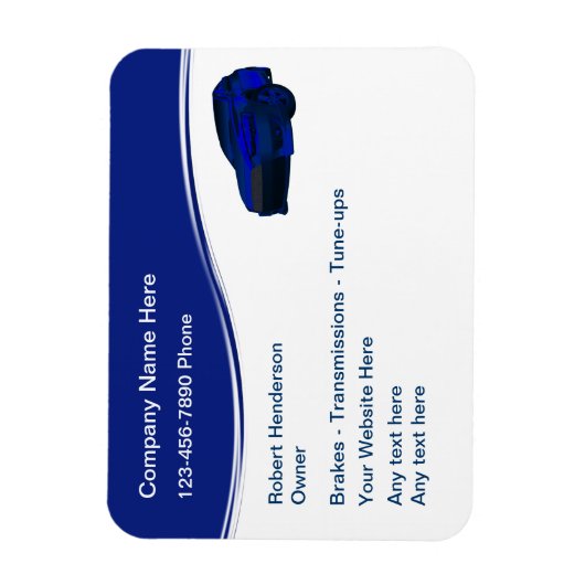 Flexibles Design für Unternehmensmagnete im Automo Magnet (Vertikal)