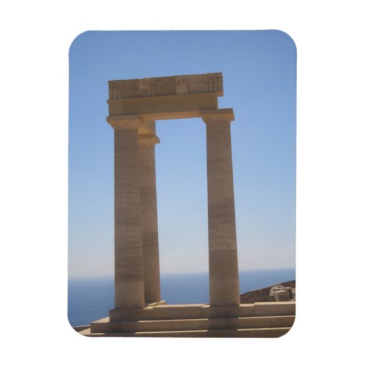 Flexibles Foto des griechischen Tempels Magnet (Vertikal)