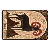 Flexibles Foto Magnet Aries Celestial Zodiac Art (Horizontal)