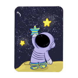 Flexibles Foto Magnet Astronaut in Socken