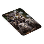 Flexibles Foto-Magnet der Owl Family Magnet (Rechte Seite)