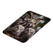 Flexibles Foto-Magnet der Owl Family Magnet (Linke Seite)