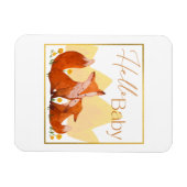 Flexibles Foto Magnet für Babyduscheinladungen (Horizontal)