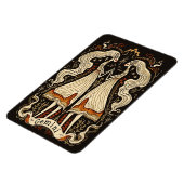 Flexibles Foto Magnet Gemini Celestial Zodiac Art (Linke Seite)